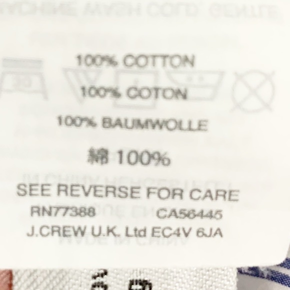 J. Crew Style G3923 100% Cotton Poplin Lace-up Front Popover Striped Blouse 💙🤍 - Picture 9 of 12